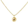 Tomfoolery Princess Cut Circle Smoky Quartz Pendant Hot