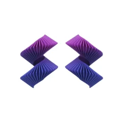 Tomfoolery Purple Statement Small Helix Earrings Outlet