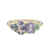 Tomfoolery QUAD Tanzanite & Gemstone Four Stone Ring New