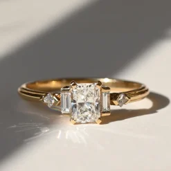 Tomfoolery Radiant Empire Five Step Diamond Ring Fashion