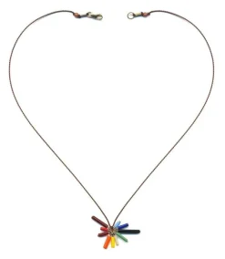 Tomfoolery Rainbow Bar Burst Necklace Outlet