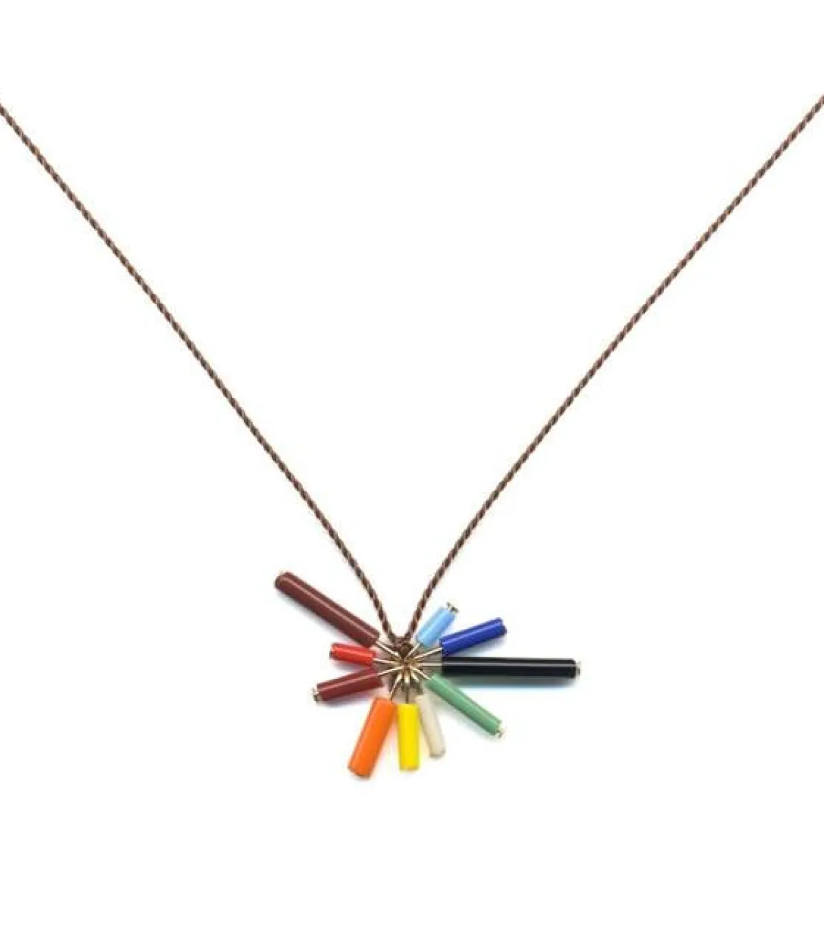 Tomfoolery Rainbow Bar Burst Necklace Outlet