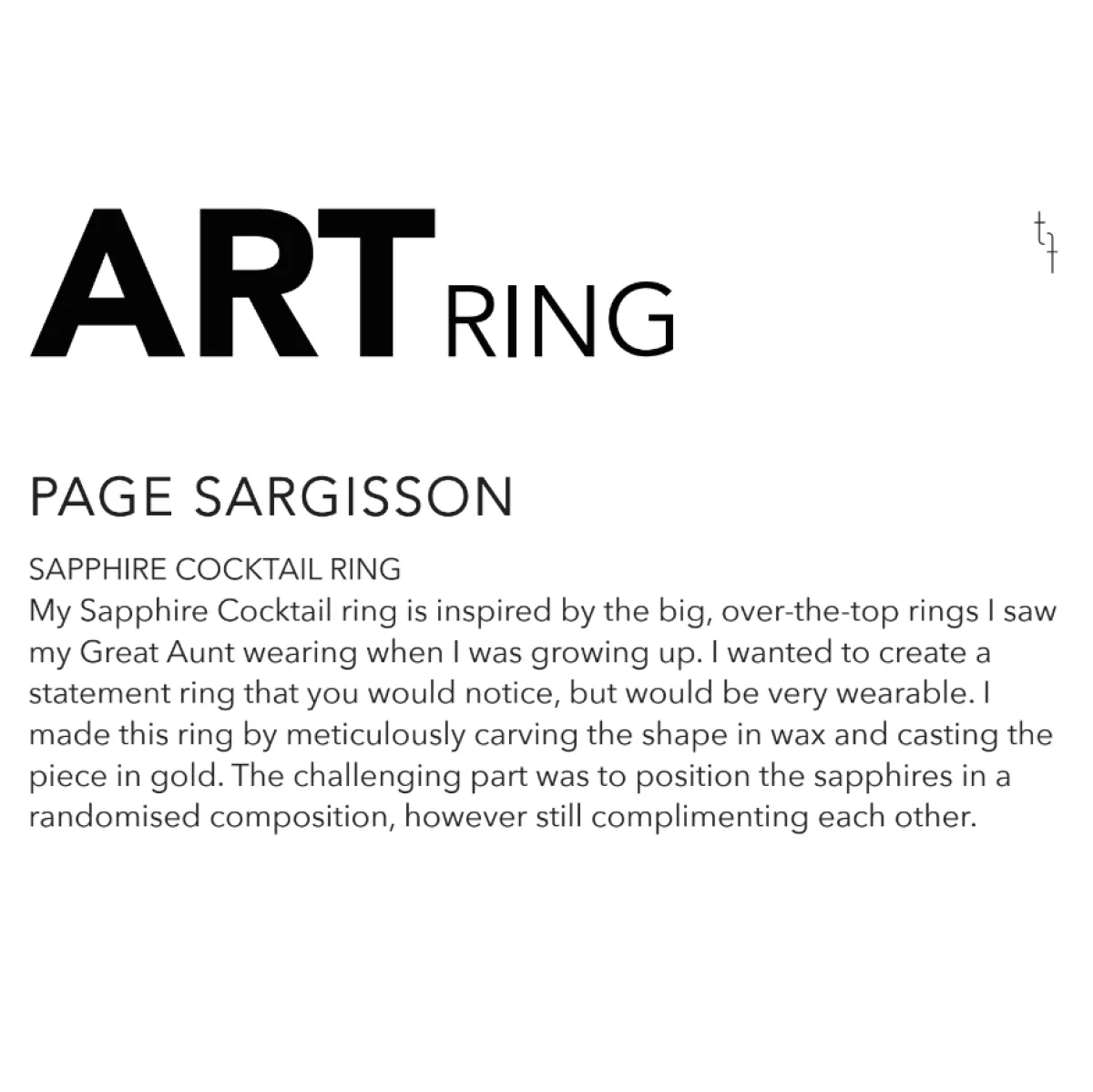 Tomfoolery Rainbow Sapphire Cocktail Art Ring Online