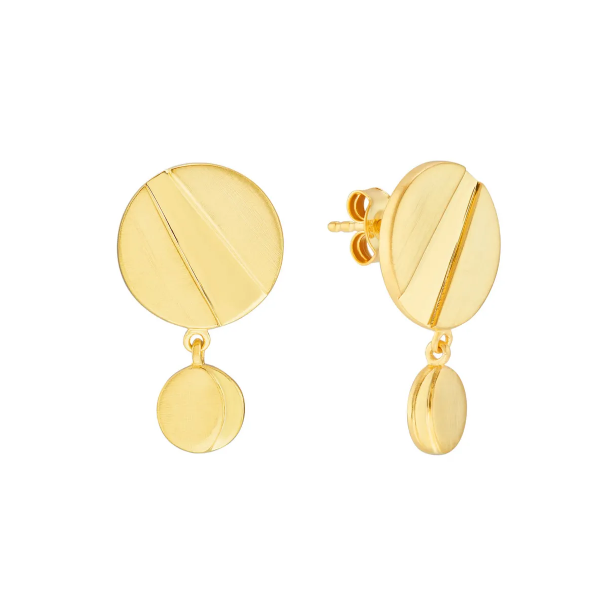 Tomfoolery Rayon Double Circle Drop Earrings Sale