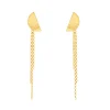 Tomfoolery Rayon Half Circle Chain Drop Earrings Discount