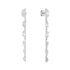 Tomfoolery Rayon Half Circle Graduated Drop Earrings New