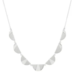 Tomfoolery Rayon Half Circle Necklace Clearance