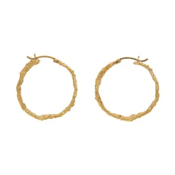Tomfoolery Rebutia Medium Gold Hoops(Out of Stock) Sale