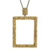 Tomfoolery Rectangular Drop Crystal Pendant Discount