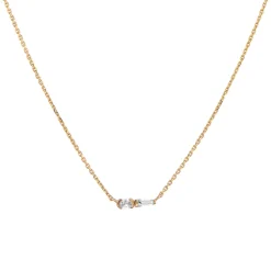 Tomfoolery Rene Oval & Tapered Baguette Mini Diamond Pendant Sale