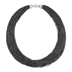 Tomfoolery Rhodium Plated Silver Chunky Chain Necklace Clearance