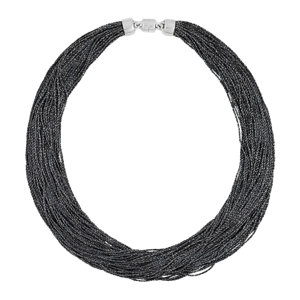 Tomfoolery Rhodium Plated Silver Chunky Chain Necklace Clearance