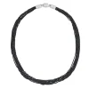 Tomfoolery Rhodium Plated Silver Multi Chain Necklace Sale