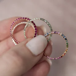 Tomfoolery Ring of Salt Gemstone Rainbow Ring Discount