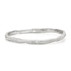 Tomfoolery Ripple Bangle Silver Clearance