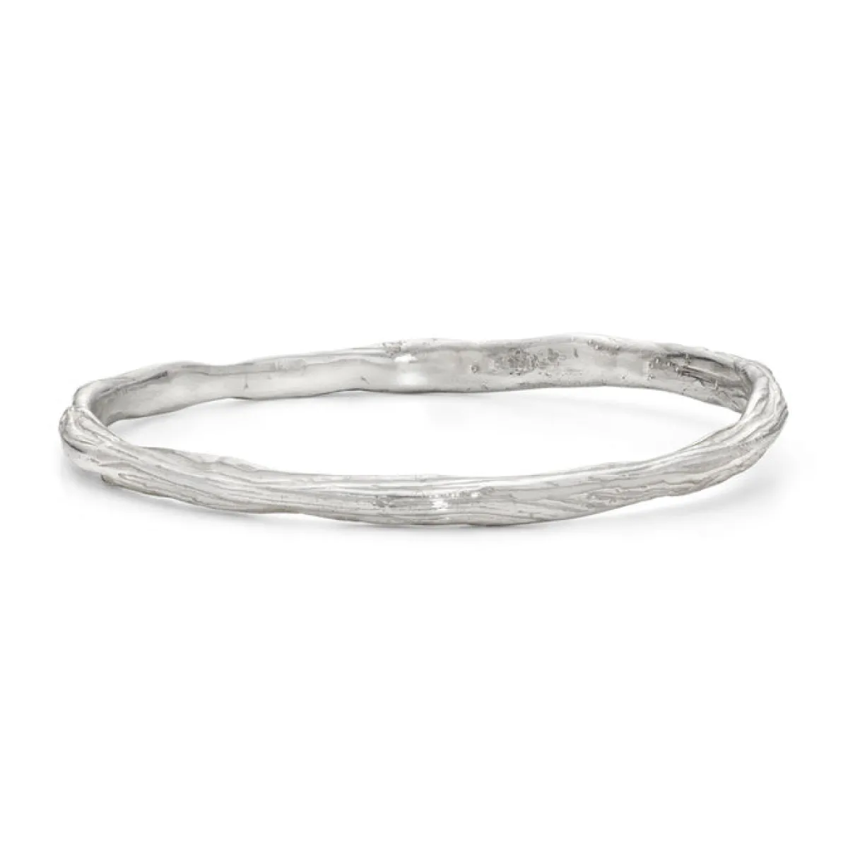 Tomfoolery Ripple Bangle Silver Clearance