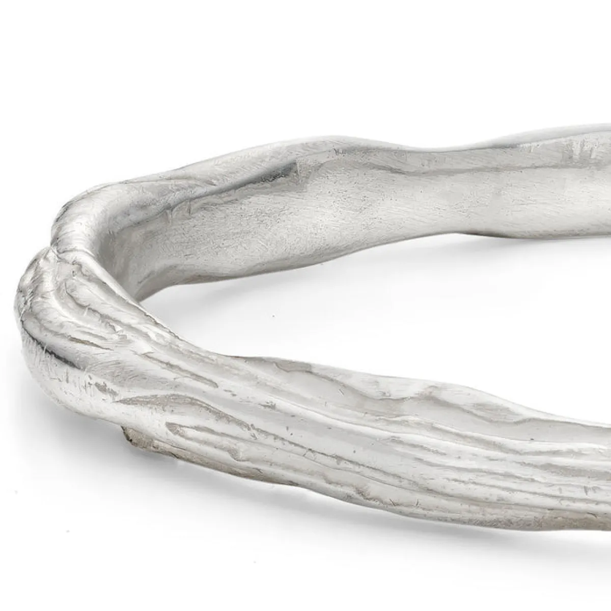 Tomfoolery Ripple Bangle Silver Clearance