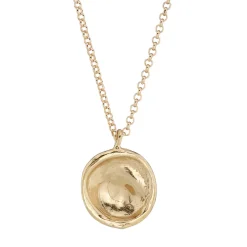 Tomfoolery Roma Gold Textured Pendant Discount