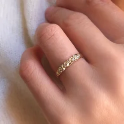 Tomfoolery Rose Cut Diamond Cluster Band Online