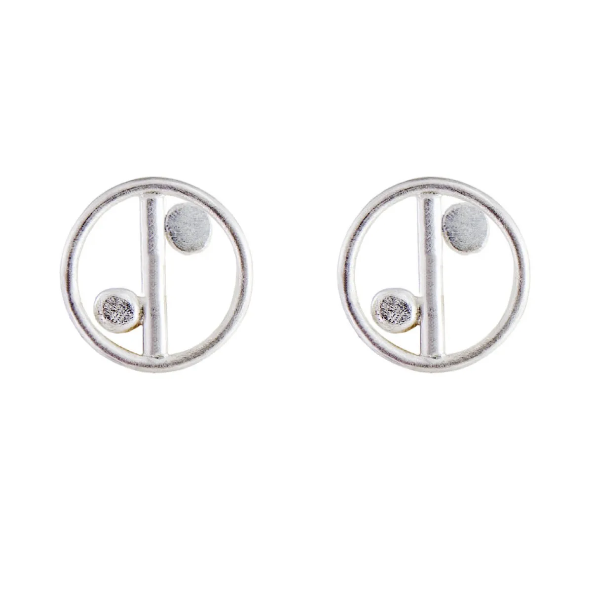 Tomfoolery Round Double Dot Studs Online