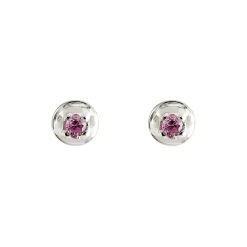 Tomfoolery Round Silver Gemstone Studs Best