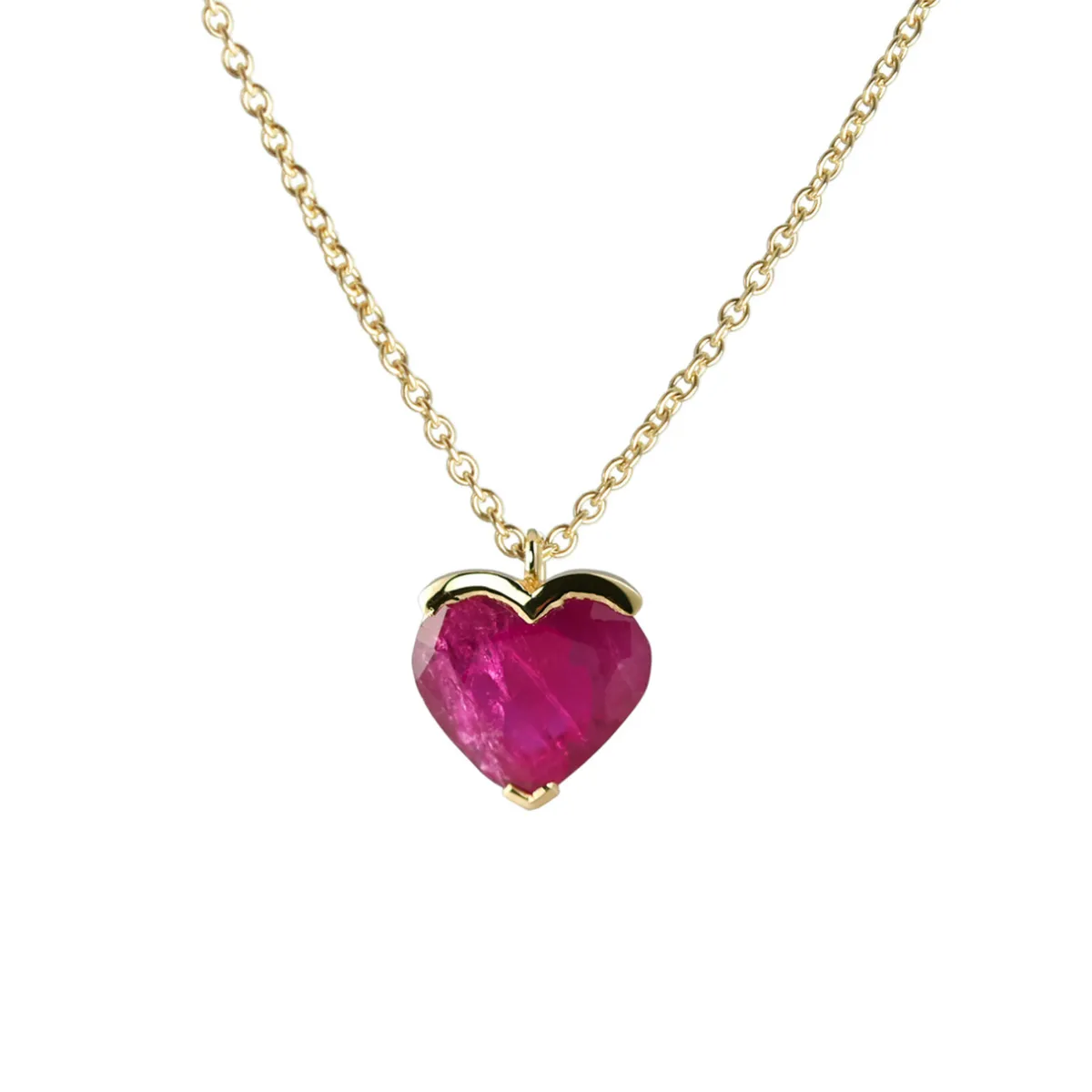 Tomfoolery Ruby Heart Pendant Outlet