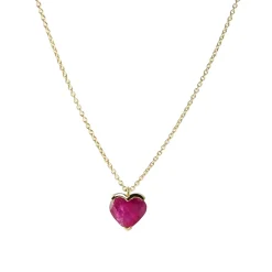 Tomfoolery Ruby Heart Pendant Outlet