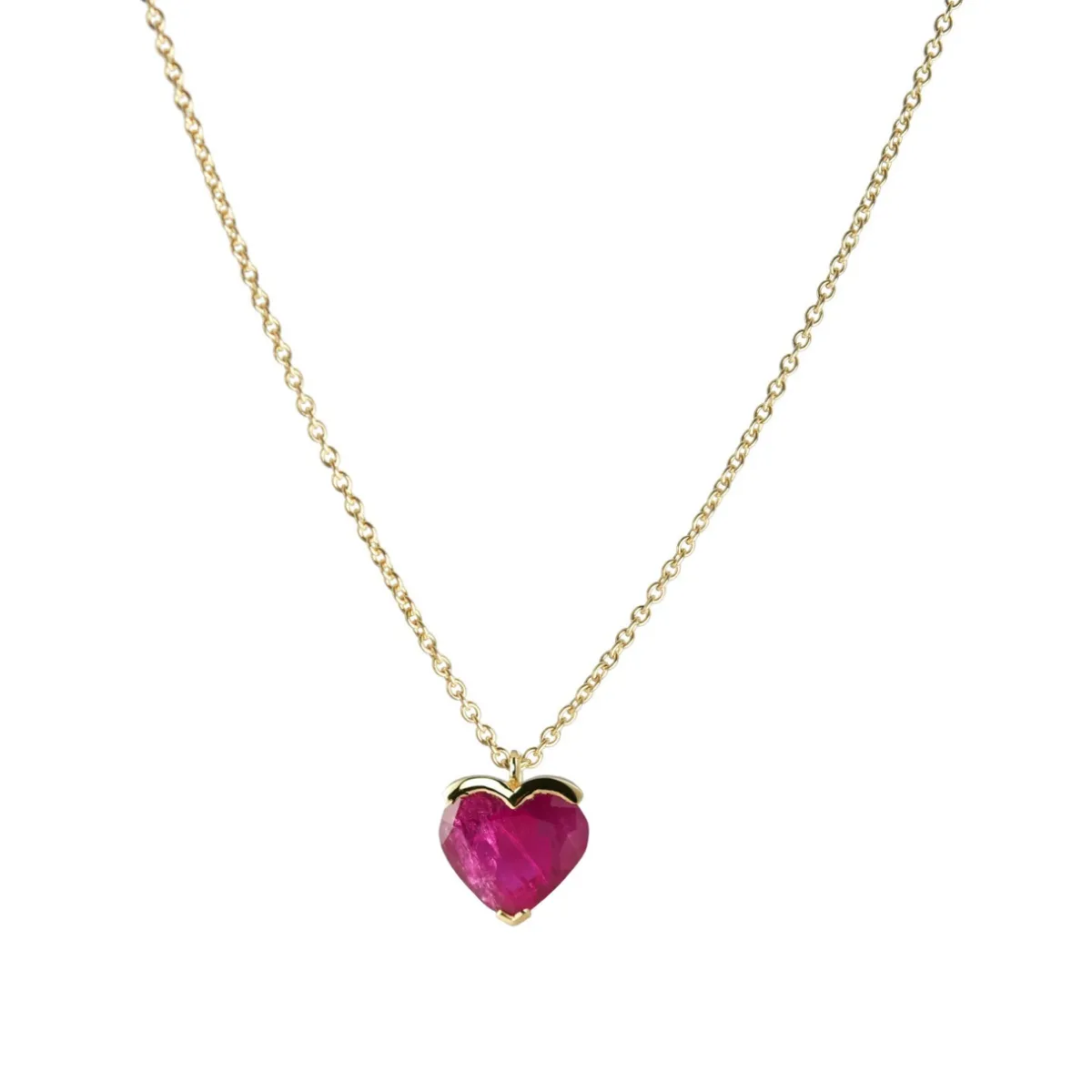 Tomfoolery Ruby Heart Pendant Outlet