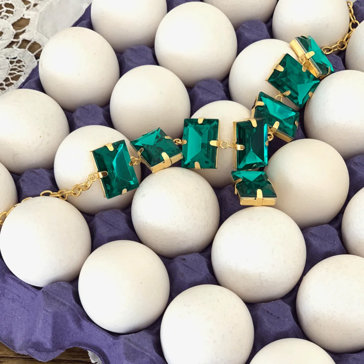 Tomfoolery Sabrosita Necklace in Emerald Sale