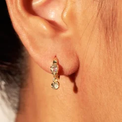 Tomfoolery Safra Labradorite Drop Hoops Best