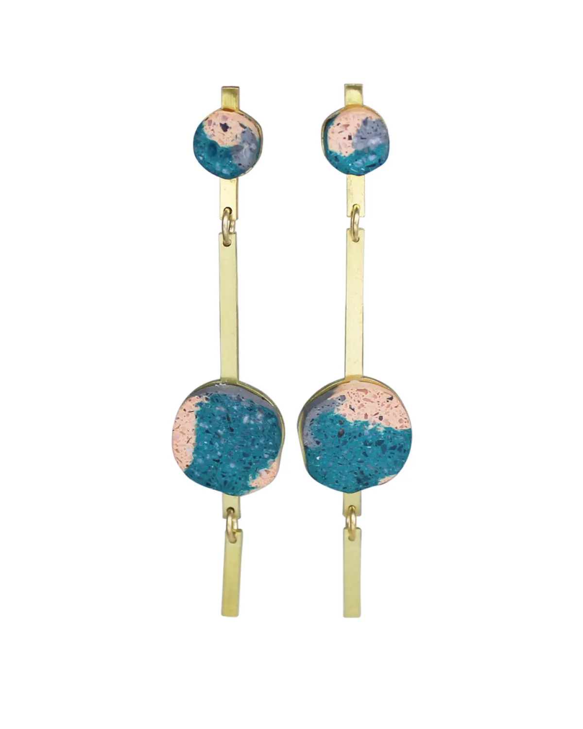 Tomfoolery Salo Earrings in Teal Sale