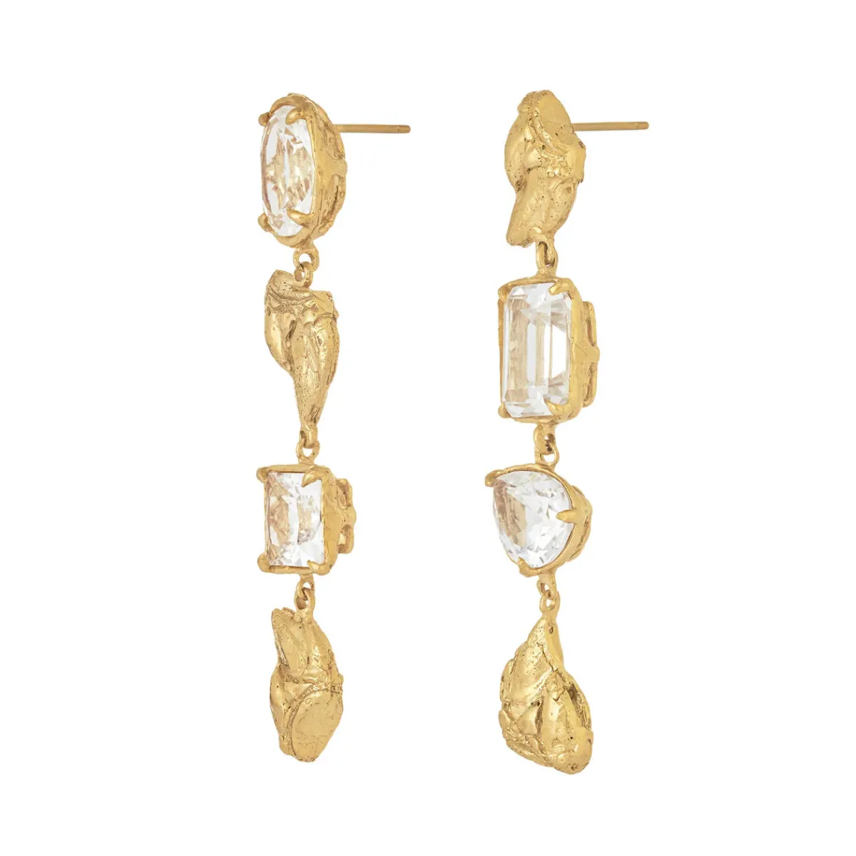 Tomfoolery Sami White Sapphire Drop Earrings Fashion