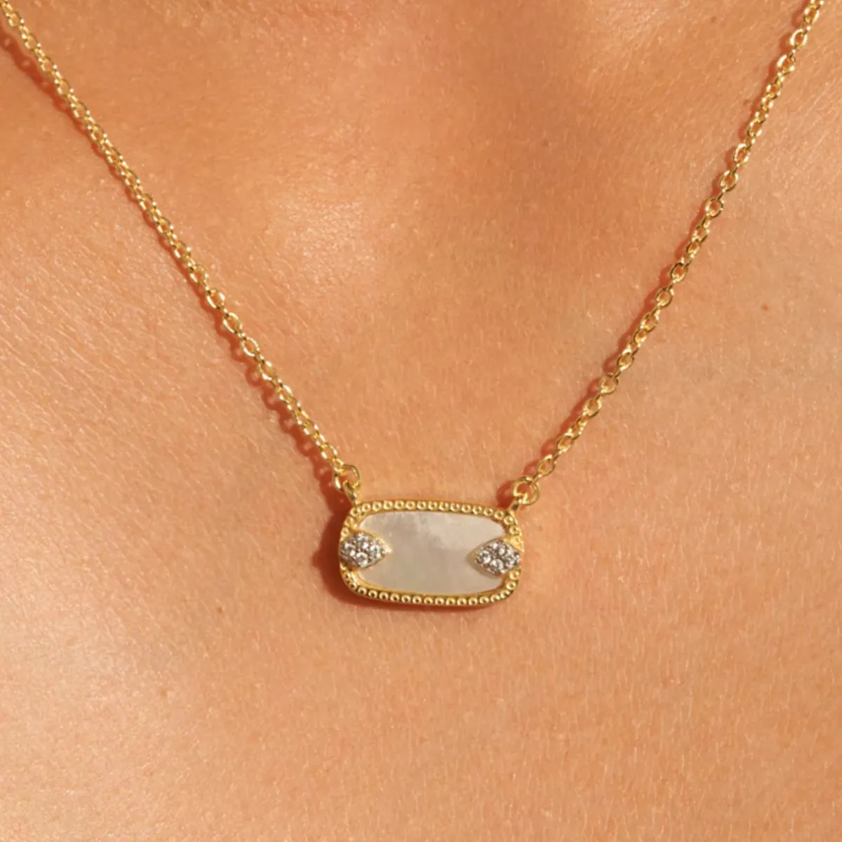 Tomfoolery Sangha Mother of Pearl Pendant New
