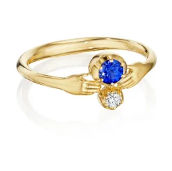 Tomfoolery Sapphire and Diamond Tiny Hands Ring Best