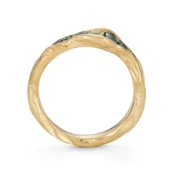 Tomfoolery Sapphire Half Channel Ring New