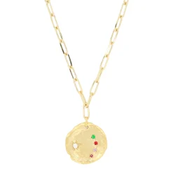 Tomfoolery Sapphire, Tsavorite & Pearl Pendant Necklace Sale