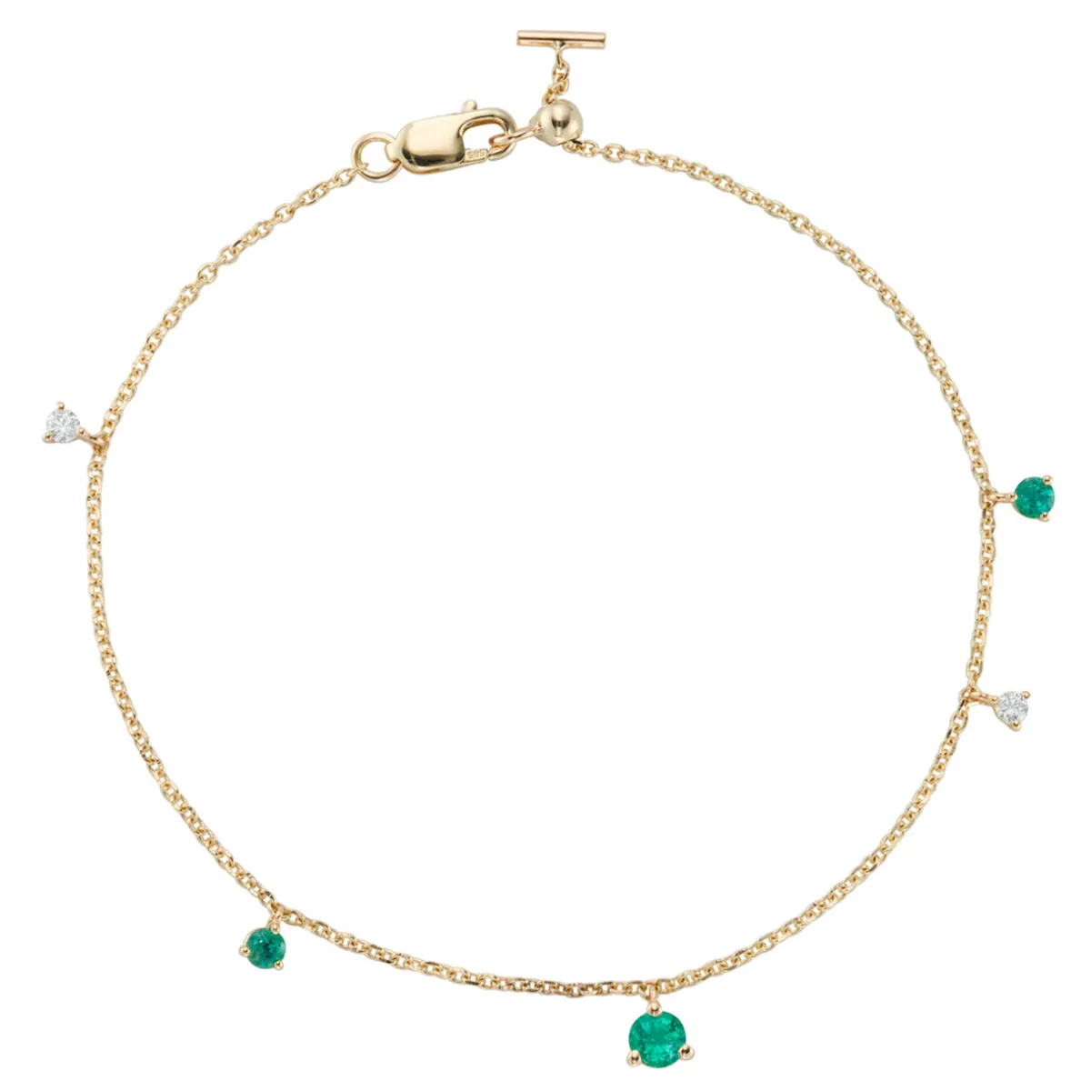 Tomfoolery Scatter Emerald Bracelet Sale