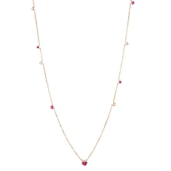 Tomfoolery Scatter Ruby Necklace Clearance