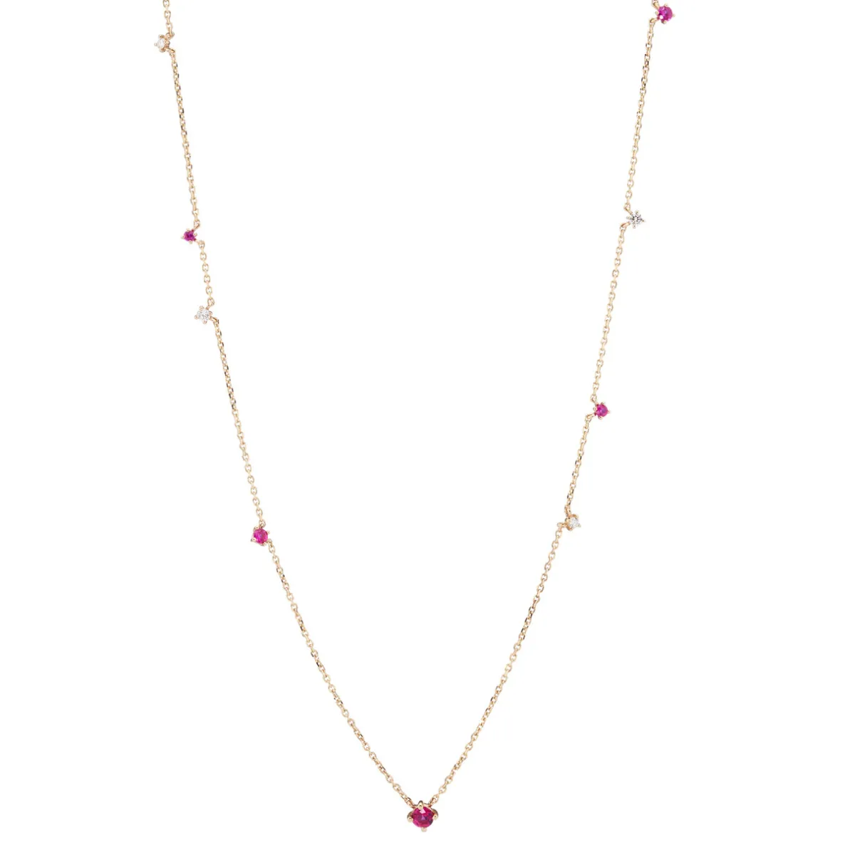 Tomfoolery Scatter Ruby Necklace Clearance