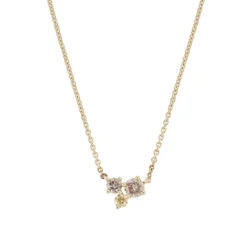 Tomfoolery Scatter Trio Champagne Diamond Cluster Pendant Discount