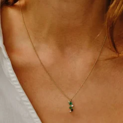 Tomfoolery Scatter Trio Emerald Cascade Pendant Fashion