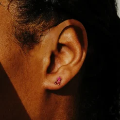 Tomfoolery Scatter Trio Ruby Studs Discount