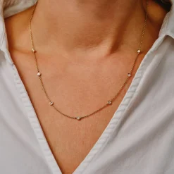 Tomfoolery Seven Diamond By The Yard Necklace Sale