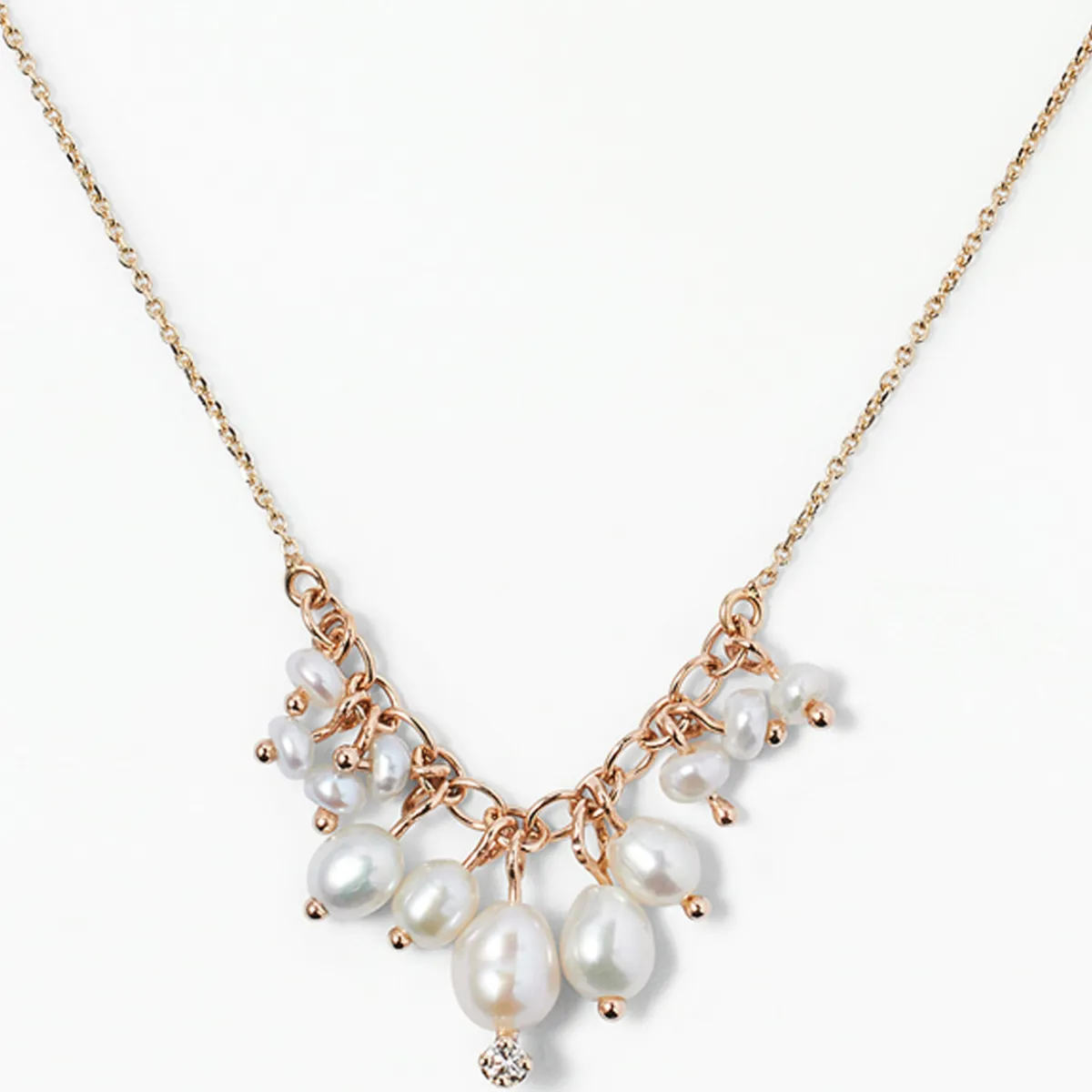 Tomfoolery Shadow Diamond & Pearl Necklace Sale