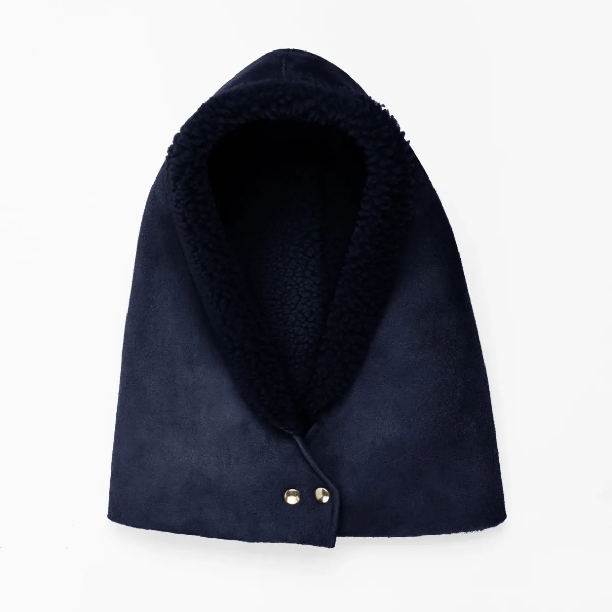 Tomfoolery Sheepskin Dark Blue Hood Hot