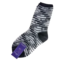 Tomfoolery Shinjuku Black and White Transparent Socks Hot