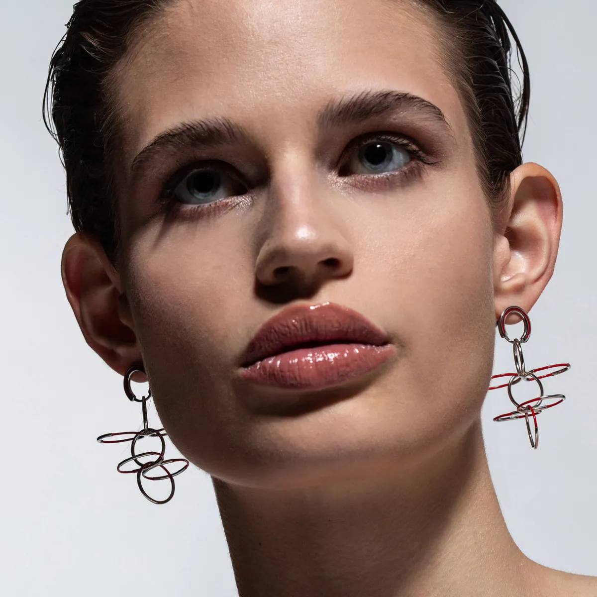 Tomfoolery Silver & Black Circle Fluttering Wings Earrings Best