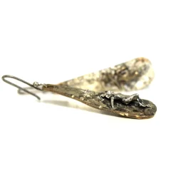 Tomfoolery Silver & Bronze ‘Muses’ Diamond Drop Earrings Fashion