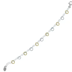 Tomfoolery Silver & Gold Circle Imagination Bracelet Sale