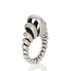 Tomfoolery Silver Acrobat Egg Ring Online